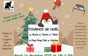 Tournoi interne de l'école de Tennis de Table du PPCV
